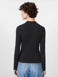 Damen-Rippenshirt Langarm