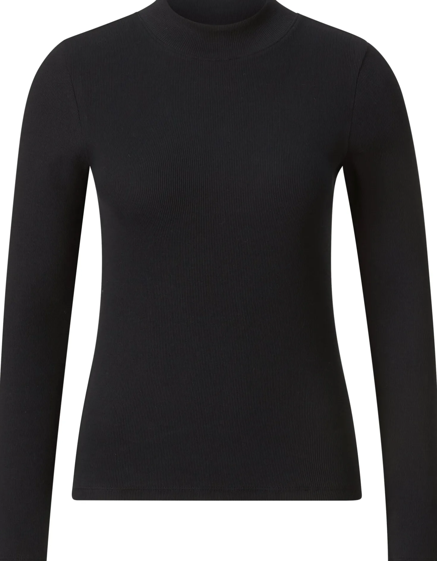 Damen-Rippenshirt Langarm