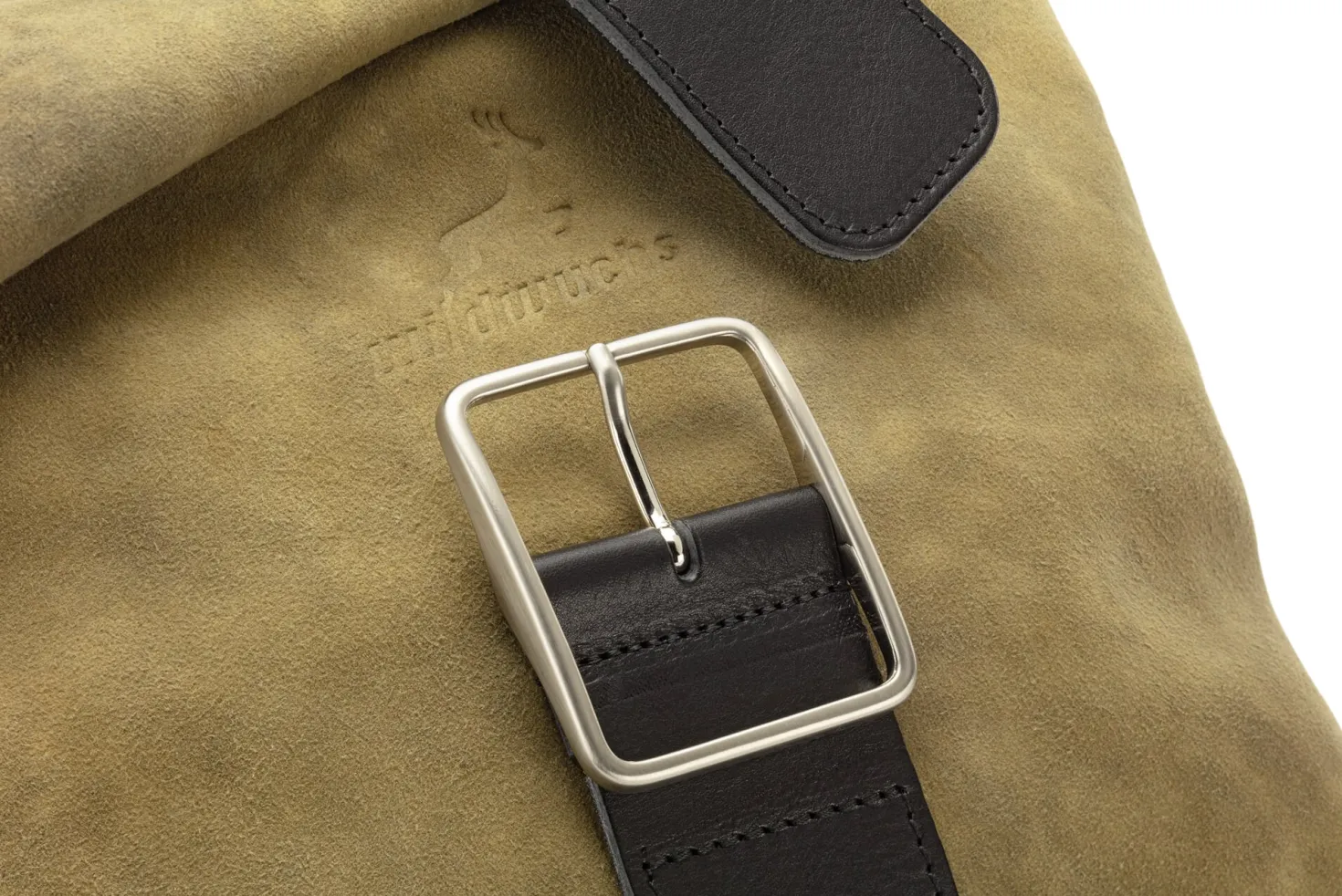 Damen-Schultertasche Hirschleder, Oliv