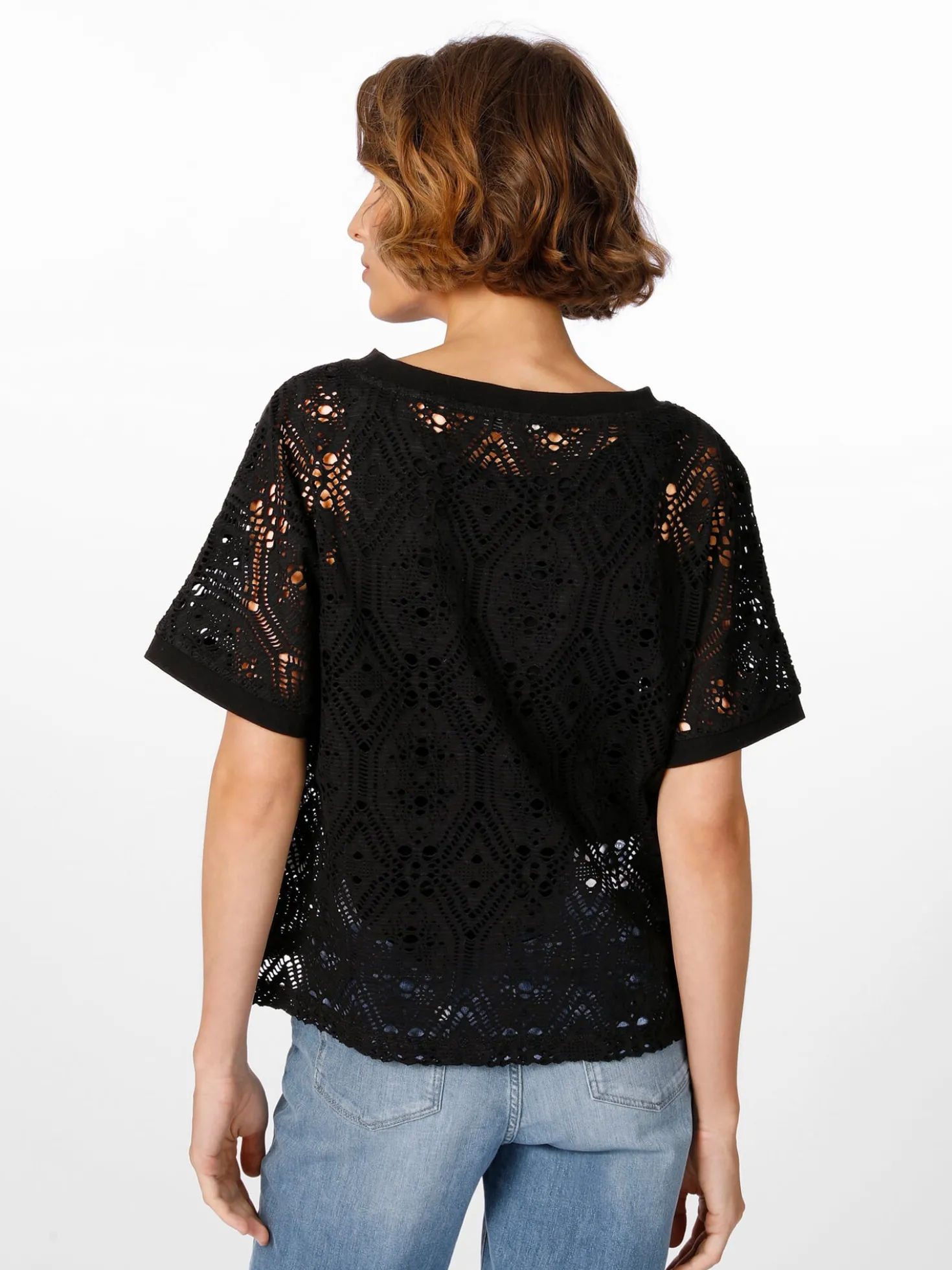 Damenshirt Lochmuster