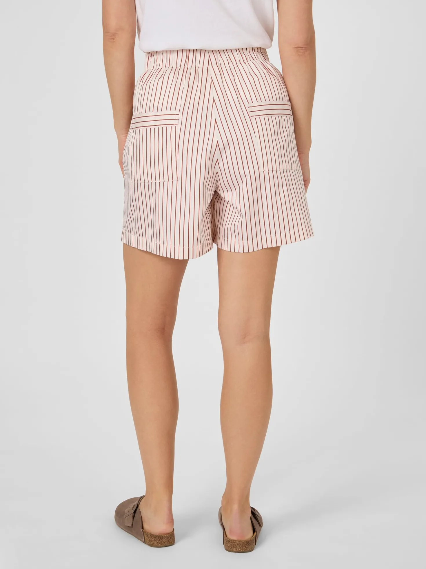 Damenshorts Baumwollsatin