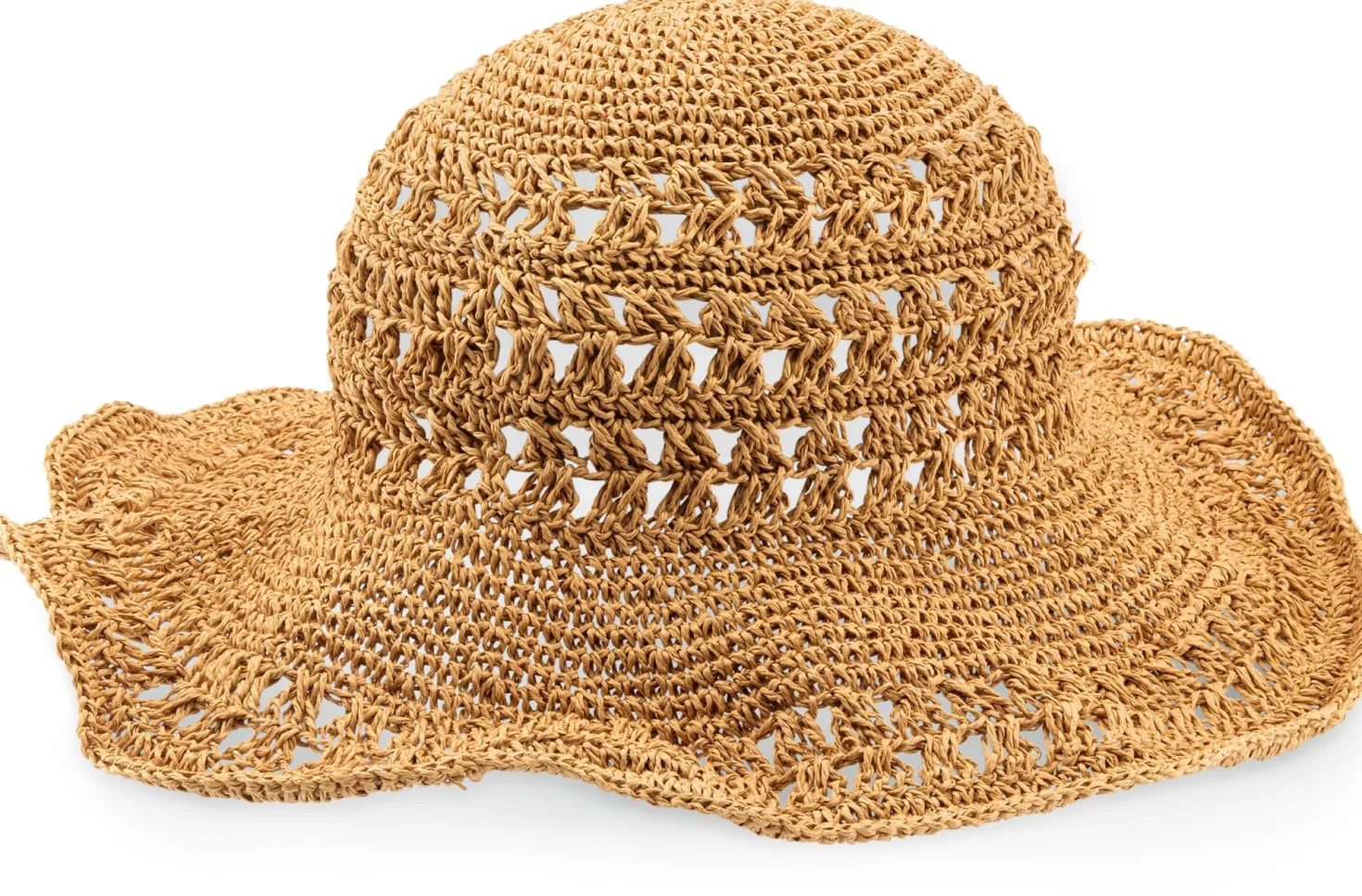 Damen-Sonnenhut Raffia, natur