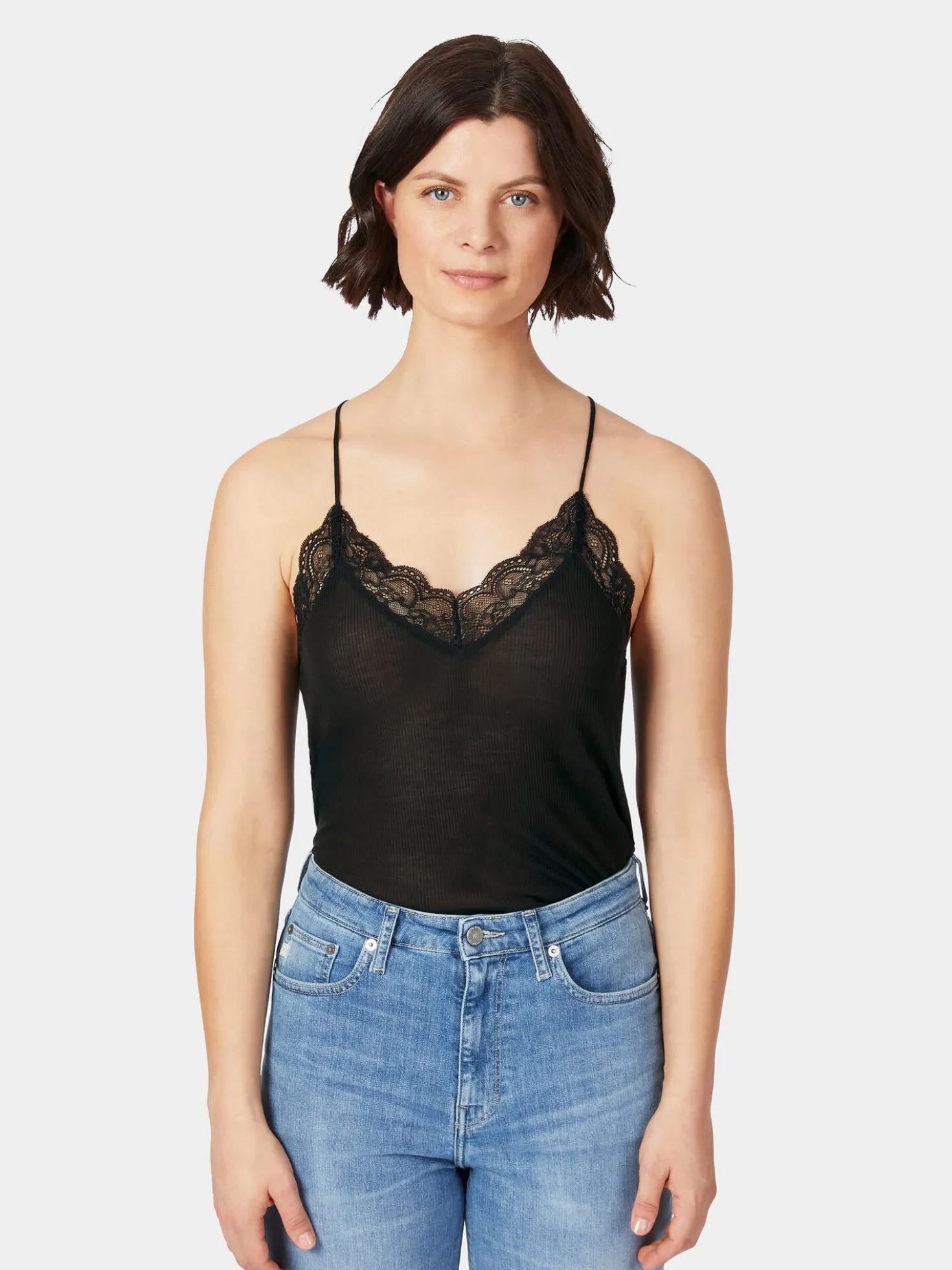 Damen-Spitzentop