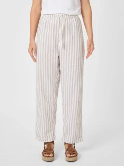 Damen-Stoffhose gestreift