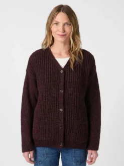 Damen-Strickjacke geknöpft