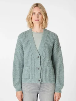 Damen-Strickjacke geknöpft