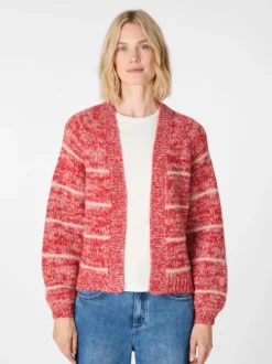 Damen-Strickjacke gestreift