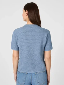 Damen-Strickpolo geknöpft