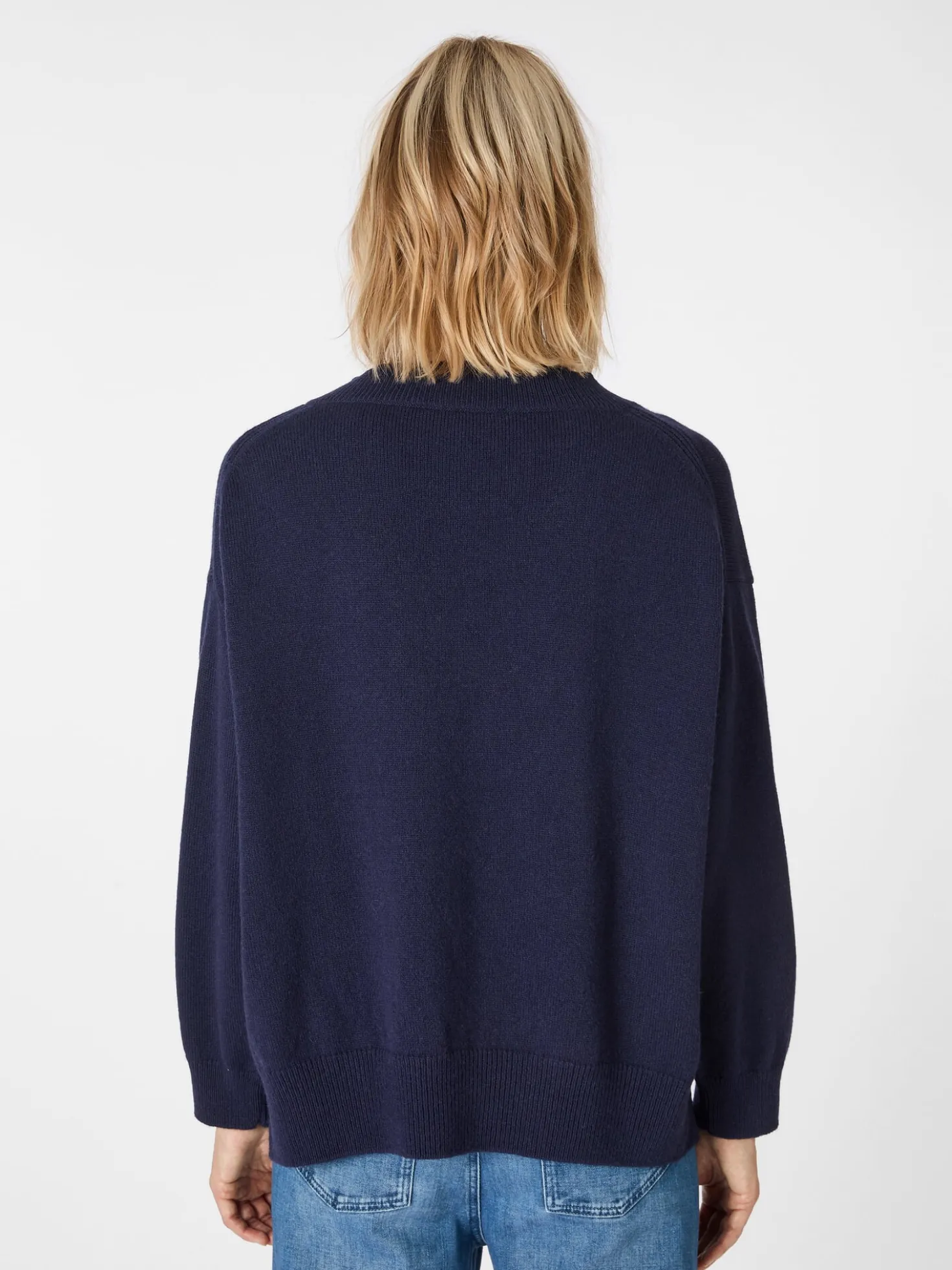 Damen-Strickpullover V-Ausschnitt