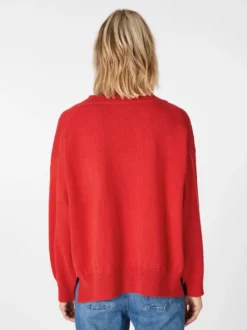 Damen-Strickpullover V-Ausschnitt