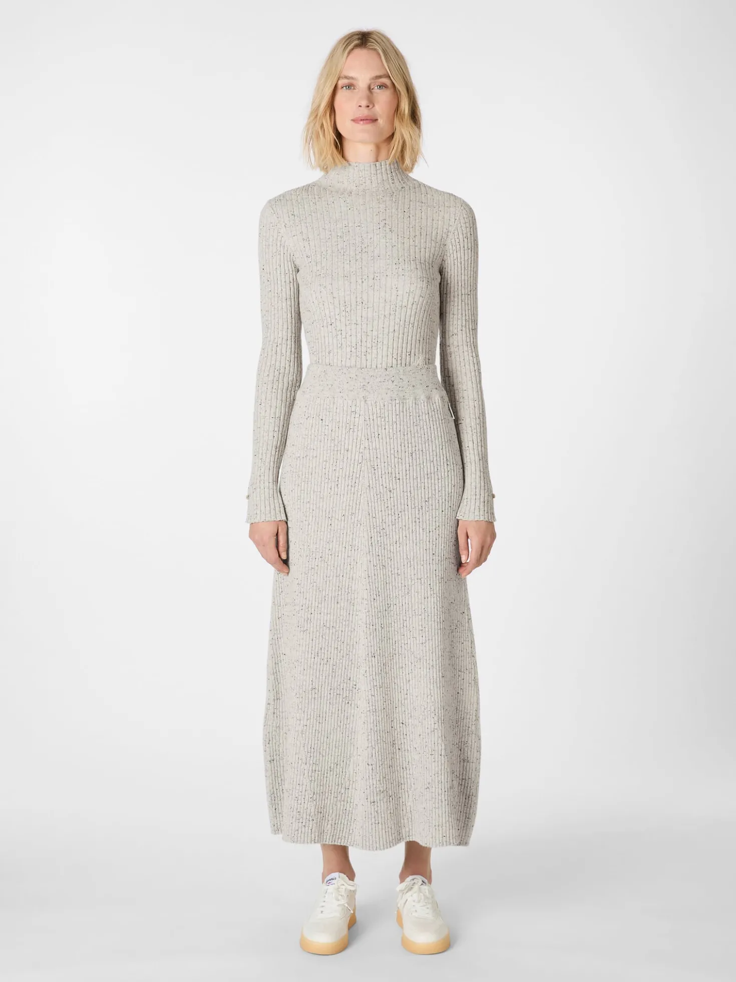 Damen-Strickrock meliert