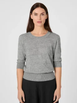 Damen-Strickshirt Dreiviertelarm