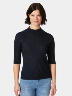 Damen-Strickshirt Halbarm