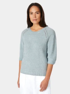 Damen-Strickshirt Halbarm