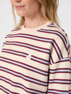 Damen-Sweatshirt gestreift