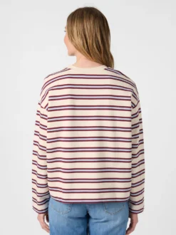 Damen-Sweatshirt gestreift