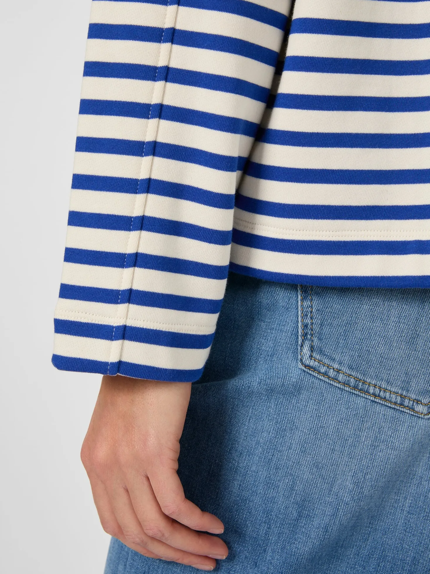 Damen-Sweatshirt gestreift