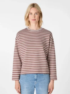 Damen-Sweatshirt gestreift