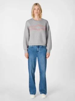 Damen-Sweatshirt mit Stickerei