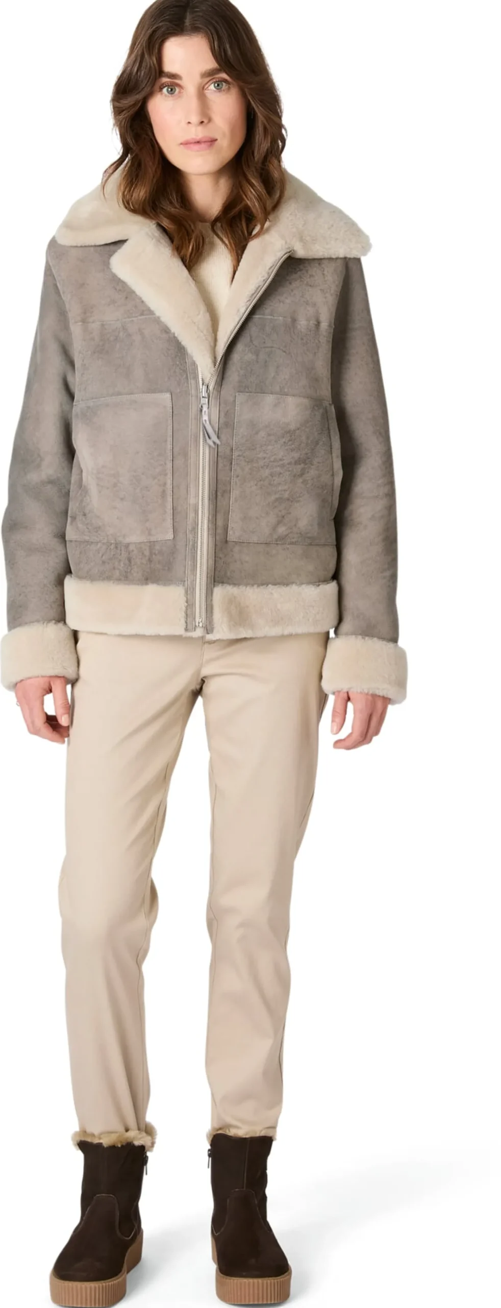 Damen-Wendejacke Lammfell