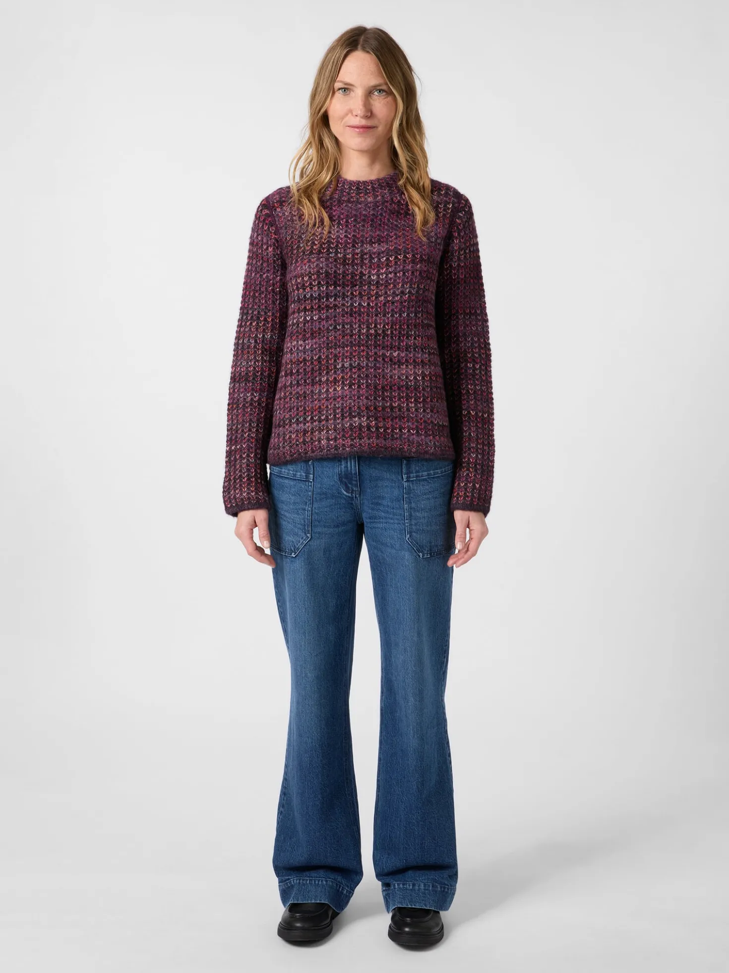 Damen-Wendestrickpullover