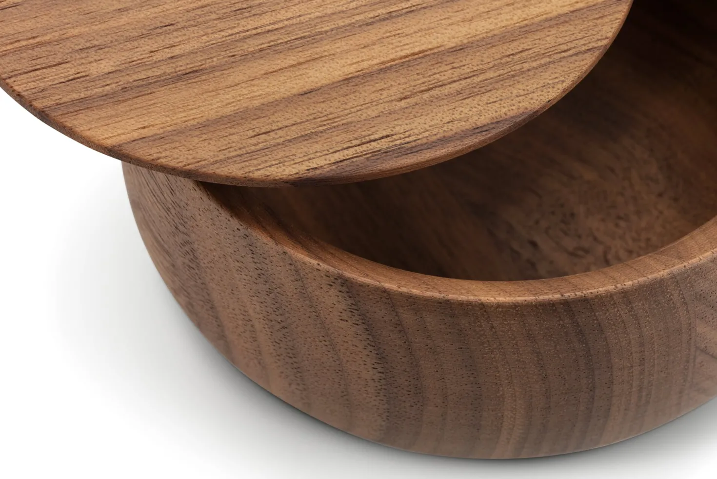 Deckeldose Massivholz