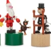 Drückfigur Weihnachtsmann mit Teddybär