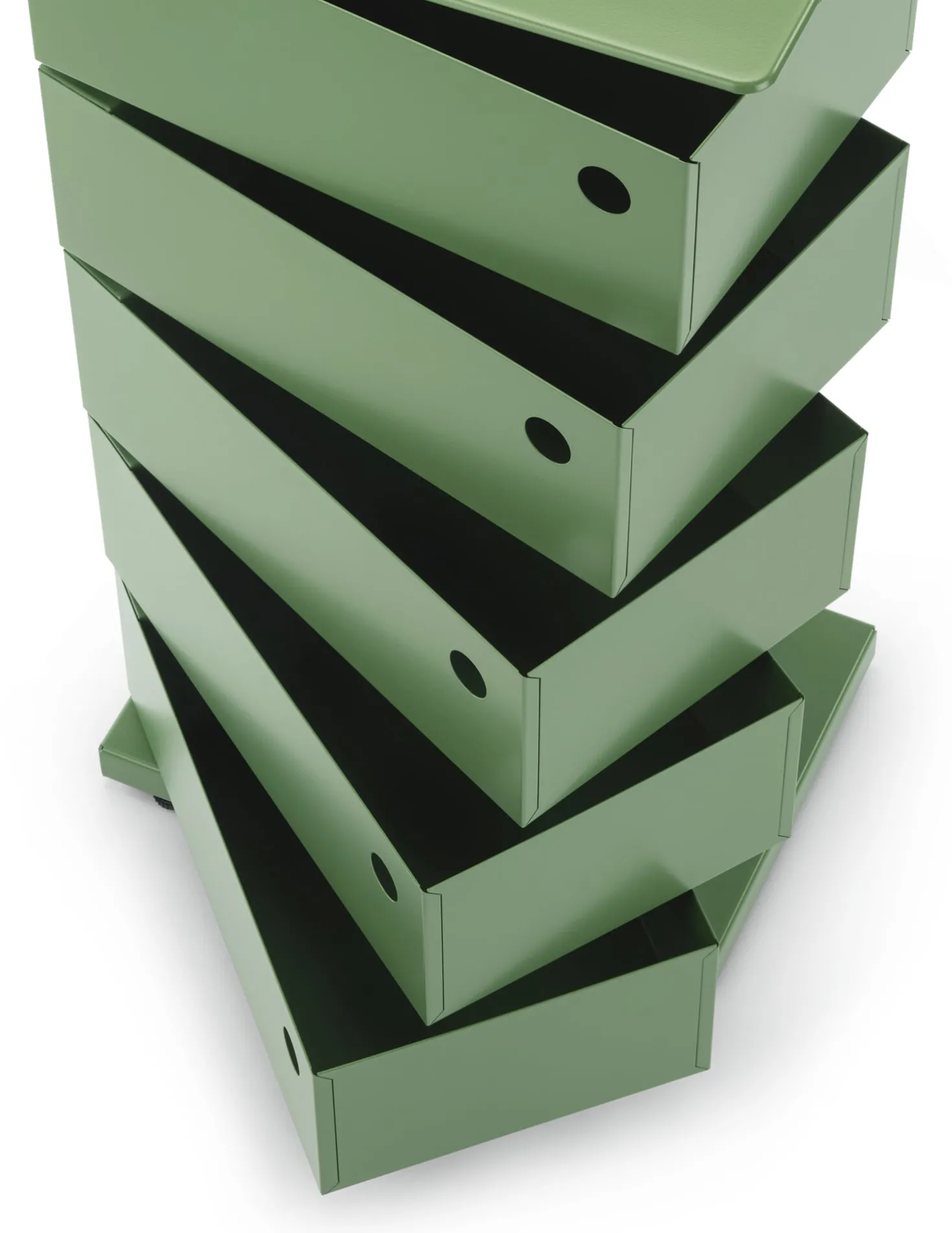 Drehladen-Container Stahlblech 5-fach