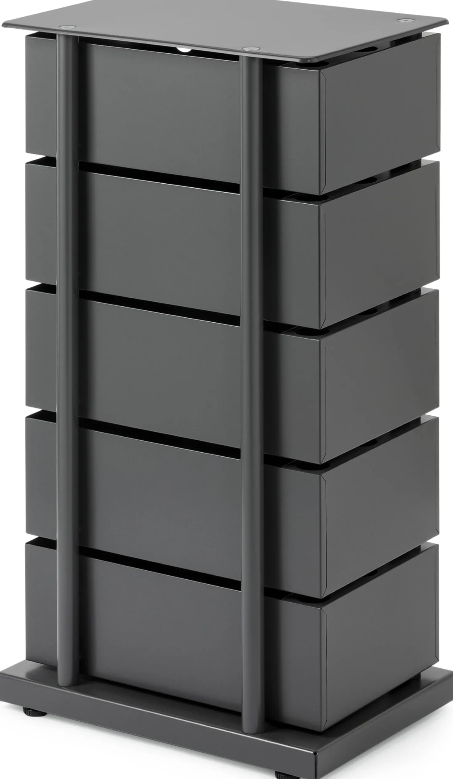 Drehladen-Container Stahlblech 5-fach anthrazit