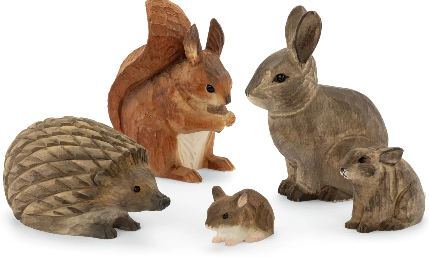 Eichhörnchen Lindenholz handgeschnitzt