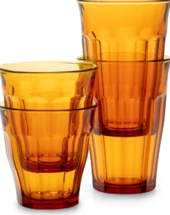 Französisches Bistroglas Amber