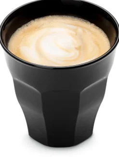 Französisches Kaffeeglas schwarz