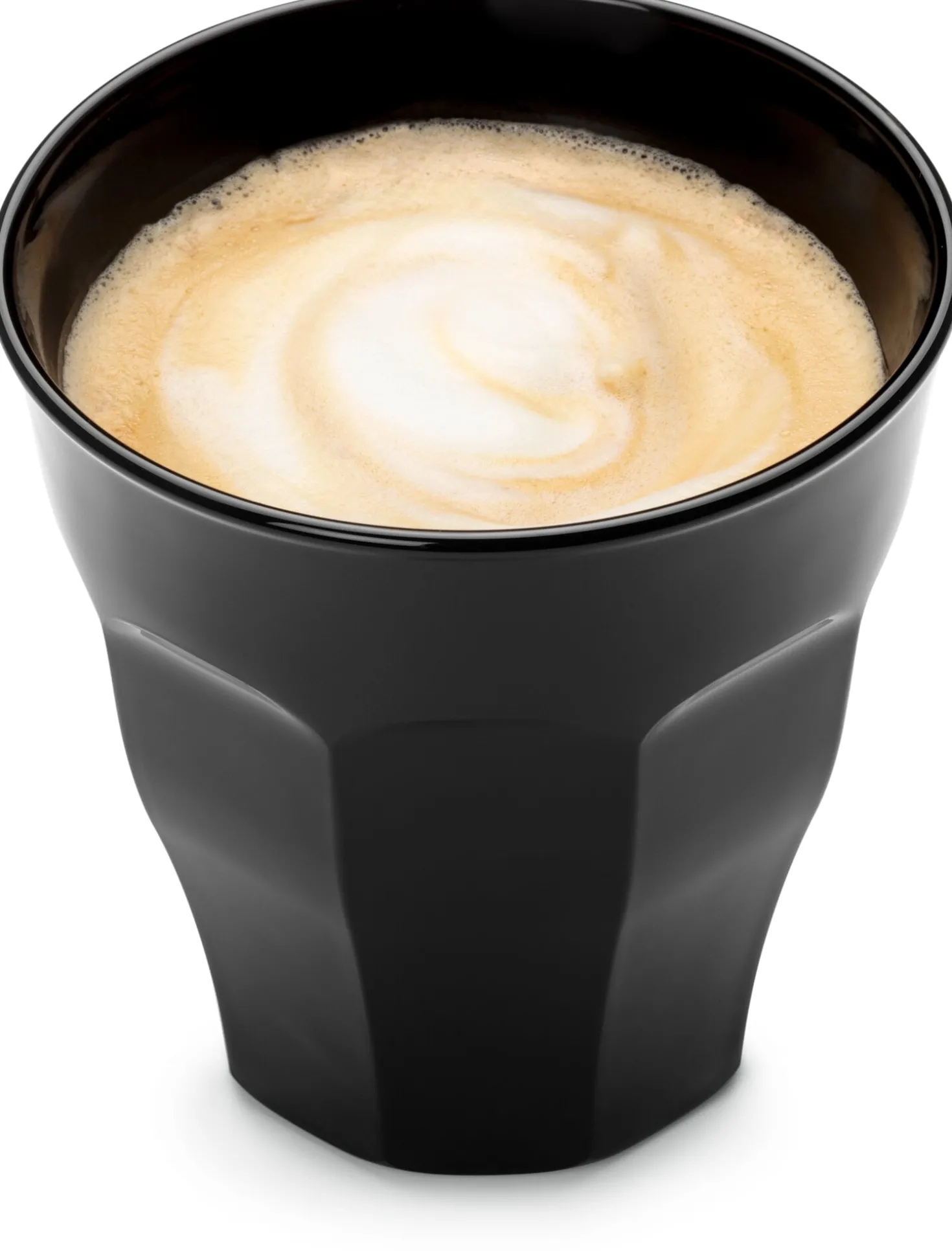 Französisches Kaffeeglas schwarz