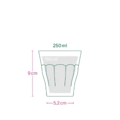 Französisches Kaffeeglas schwarz