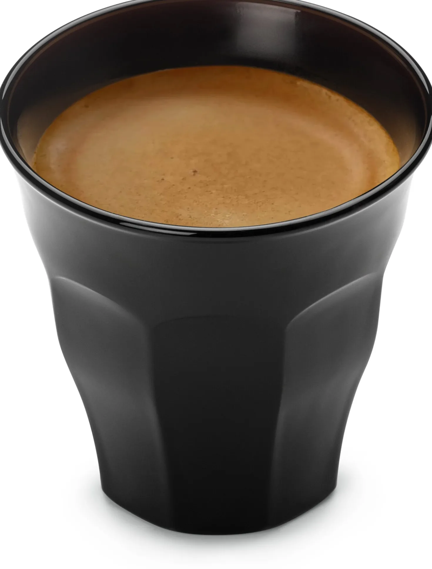 Französisches Kaffeeglas schwarz