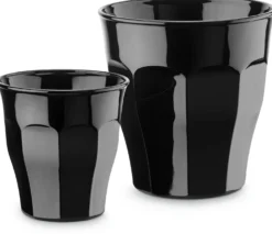 Französisches Kaffeeglas schwarz