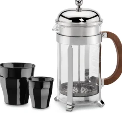 Französisches Kaffeeglas schwarz