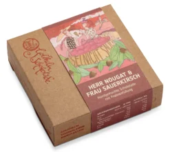 Ganache-Schokolade „Herr Nougat und Frau Sauerkirsch“