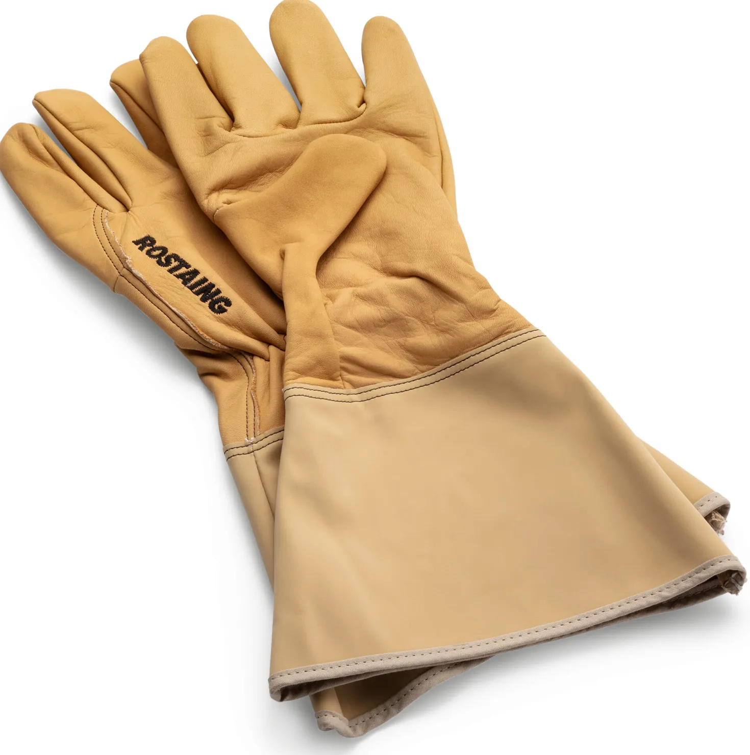 Gartenhandschuh Leder lange Stulpe