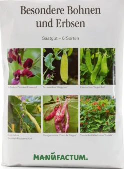 Gemüsesamen Besondere Bohnen und Erbsen