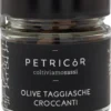 Getrocknete Taggiasca-Oliven