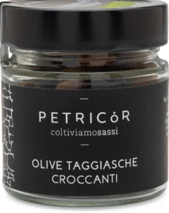 Getrocknete Taggiasca-Oliven