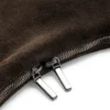 Große Veloursledertasche, dunkelbraun