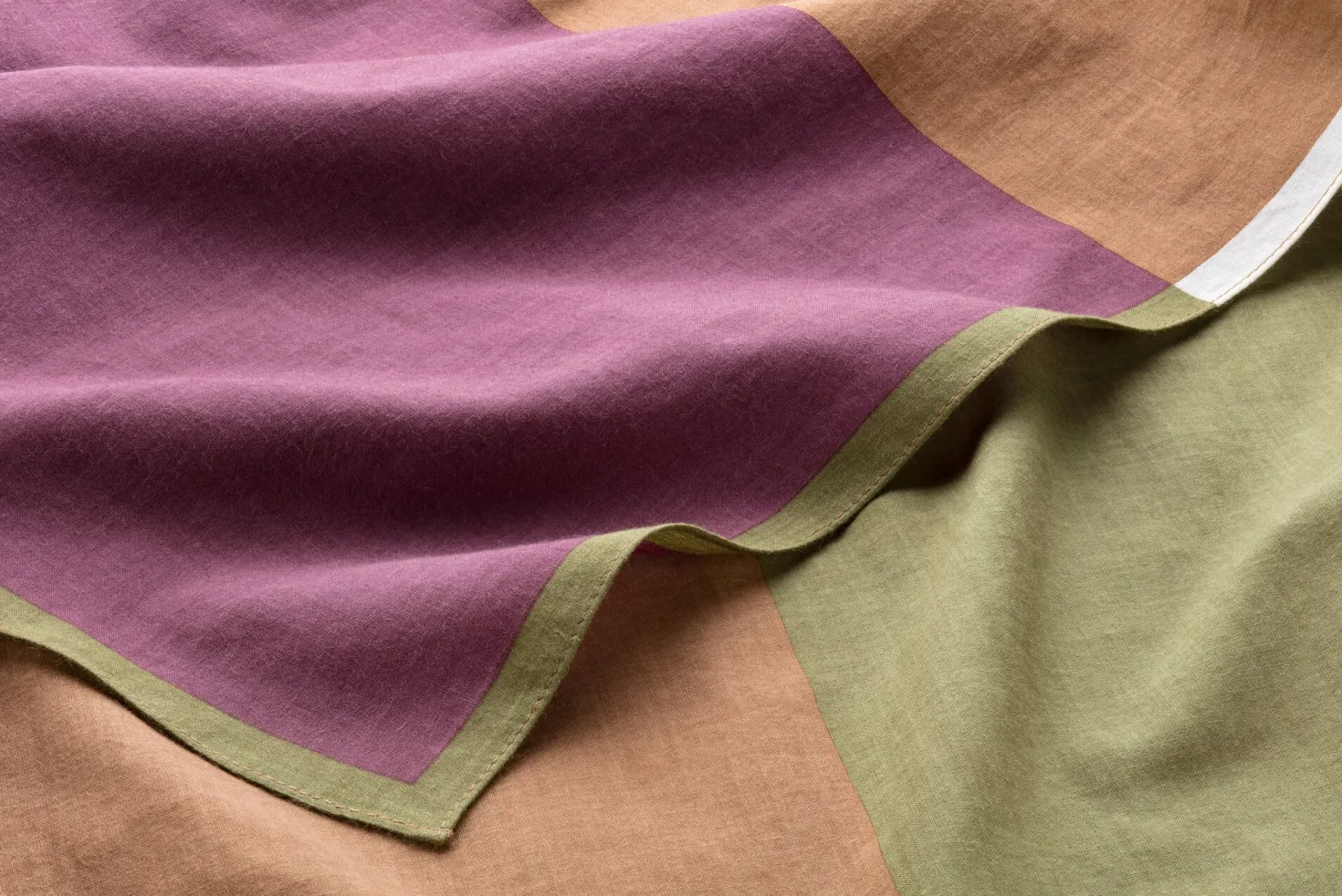 Halstuch N° 717 Blockmuster, Multicolor