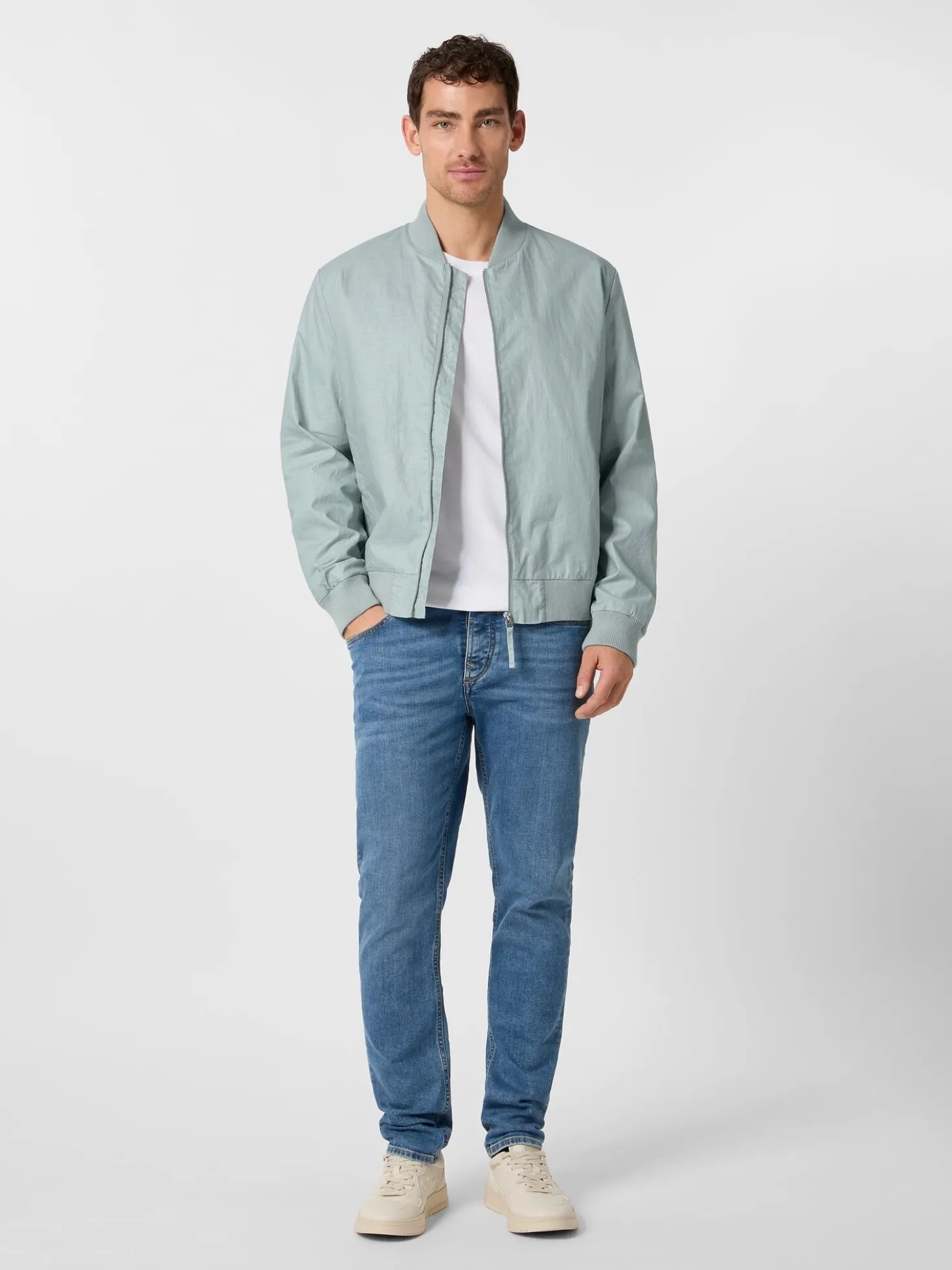 Herrenblouson Leinen