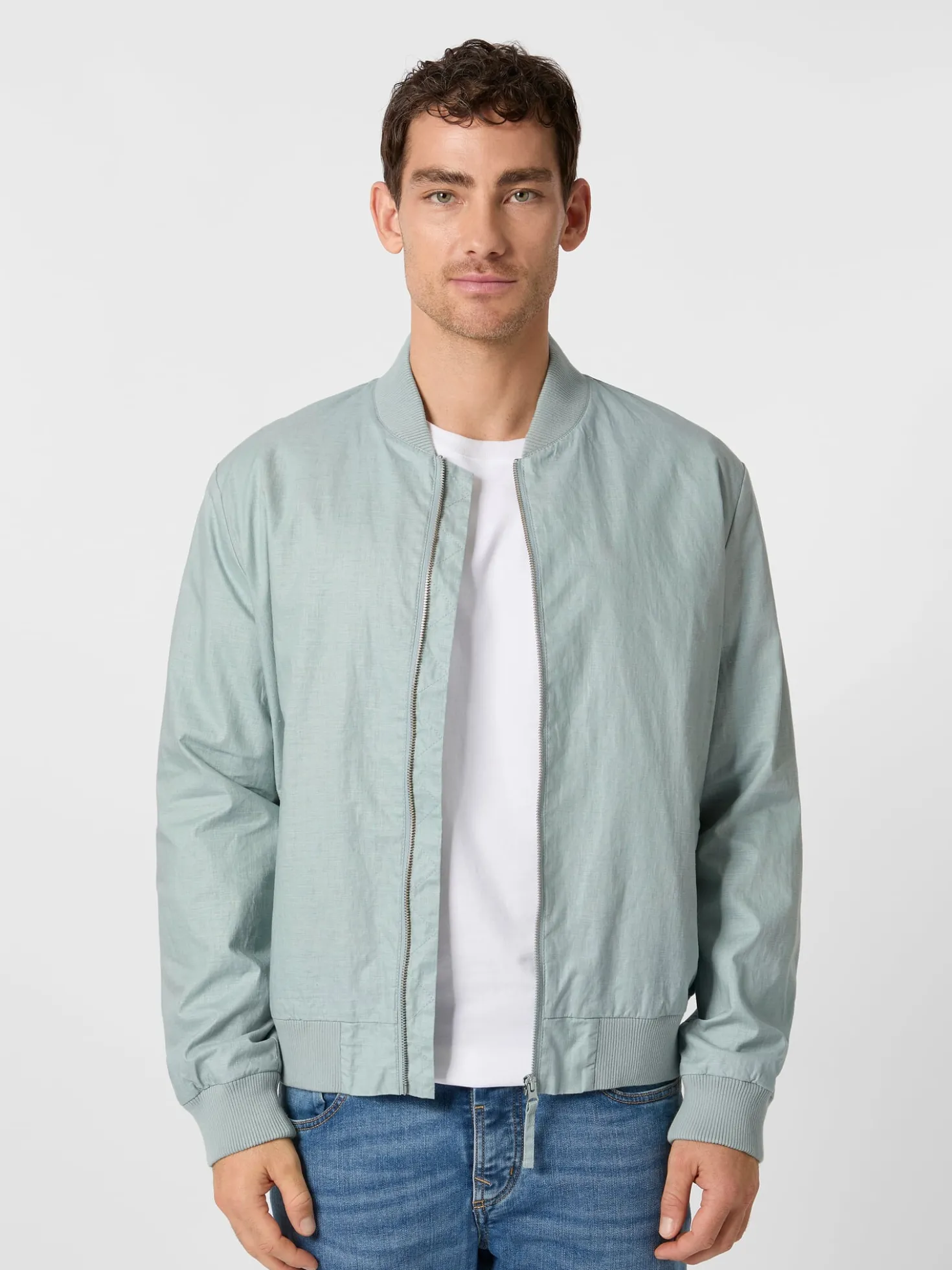 Herrenblouson Leinen