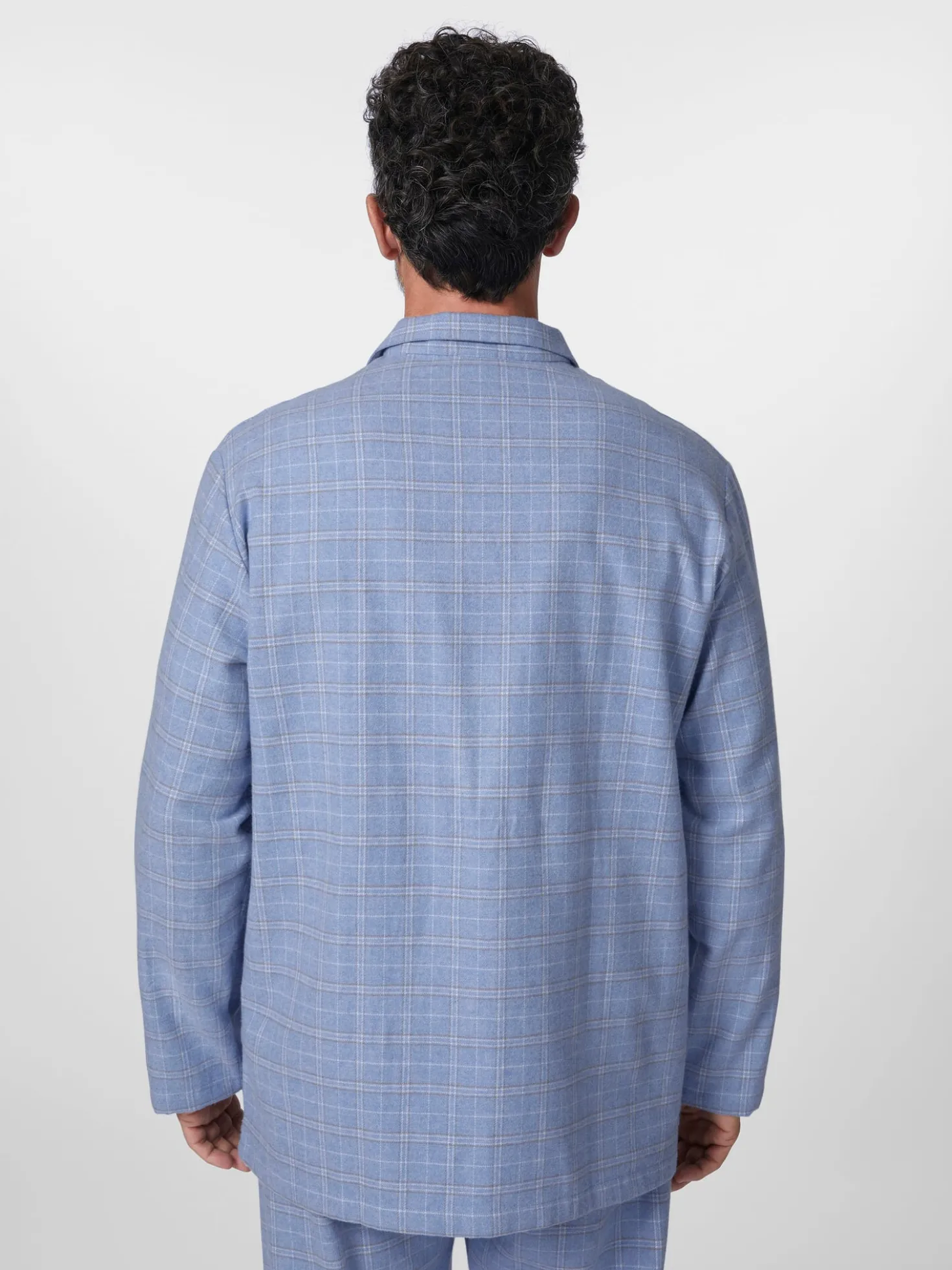 Herren-Flanellpyjama kariert