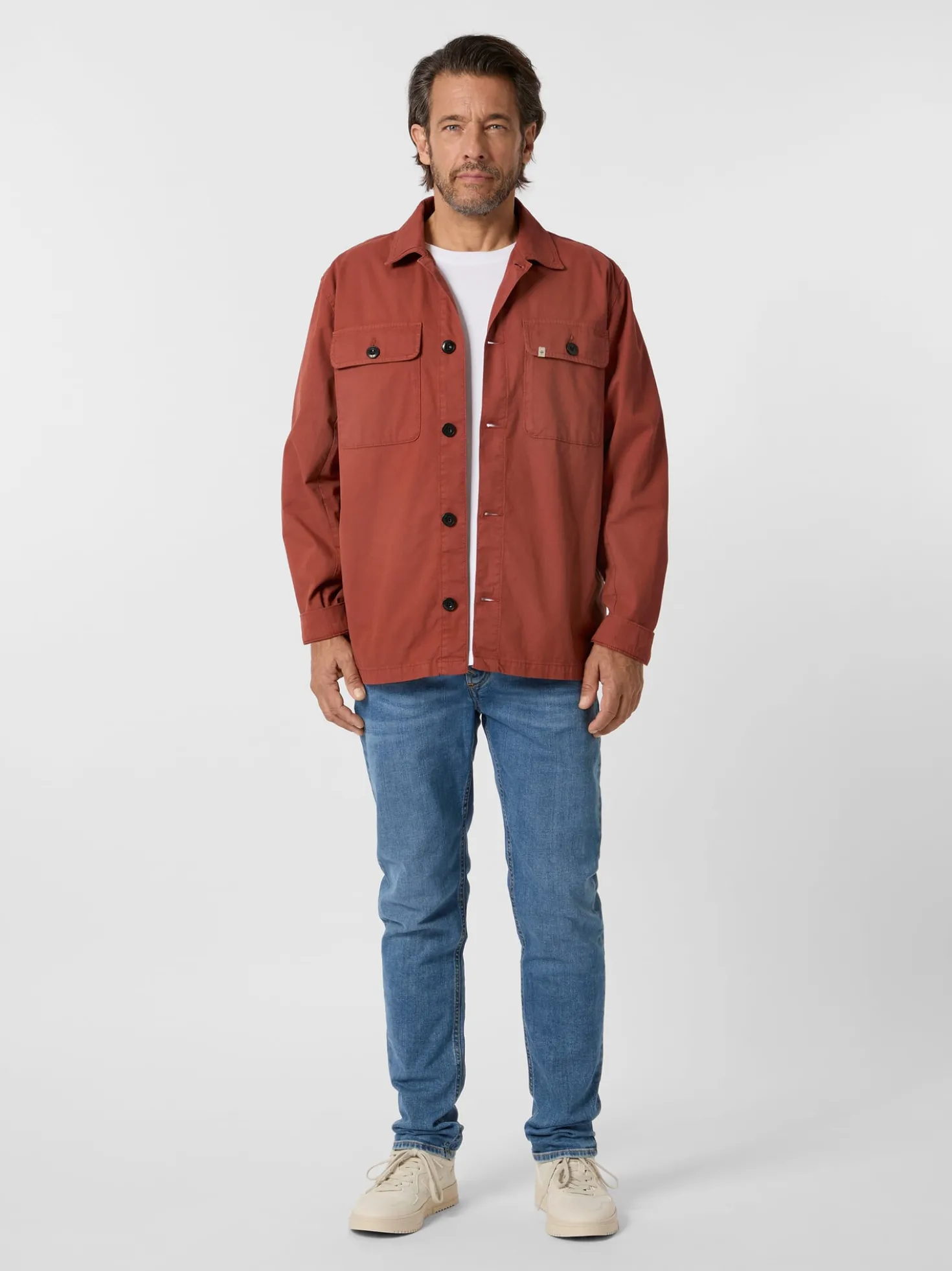 Herren-Hemdjacke Baumwolle