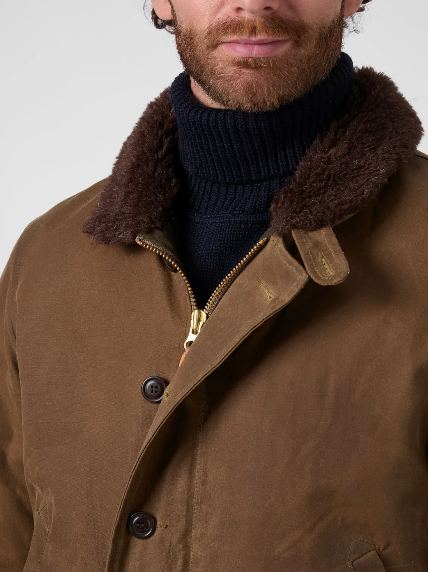 Herrenjacke gewachst