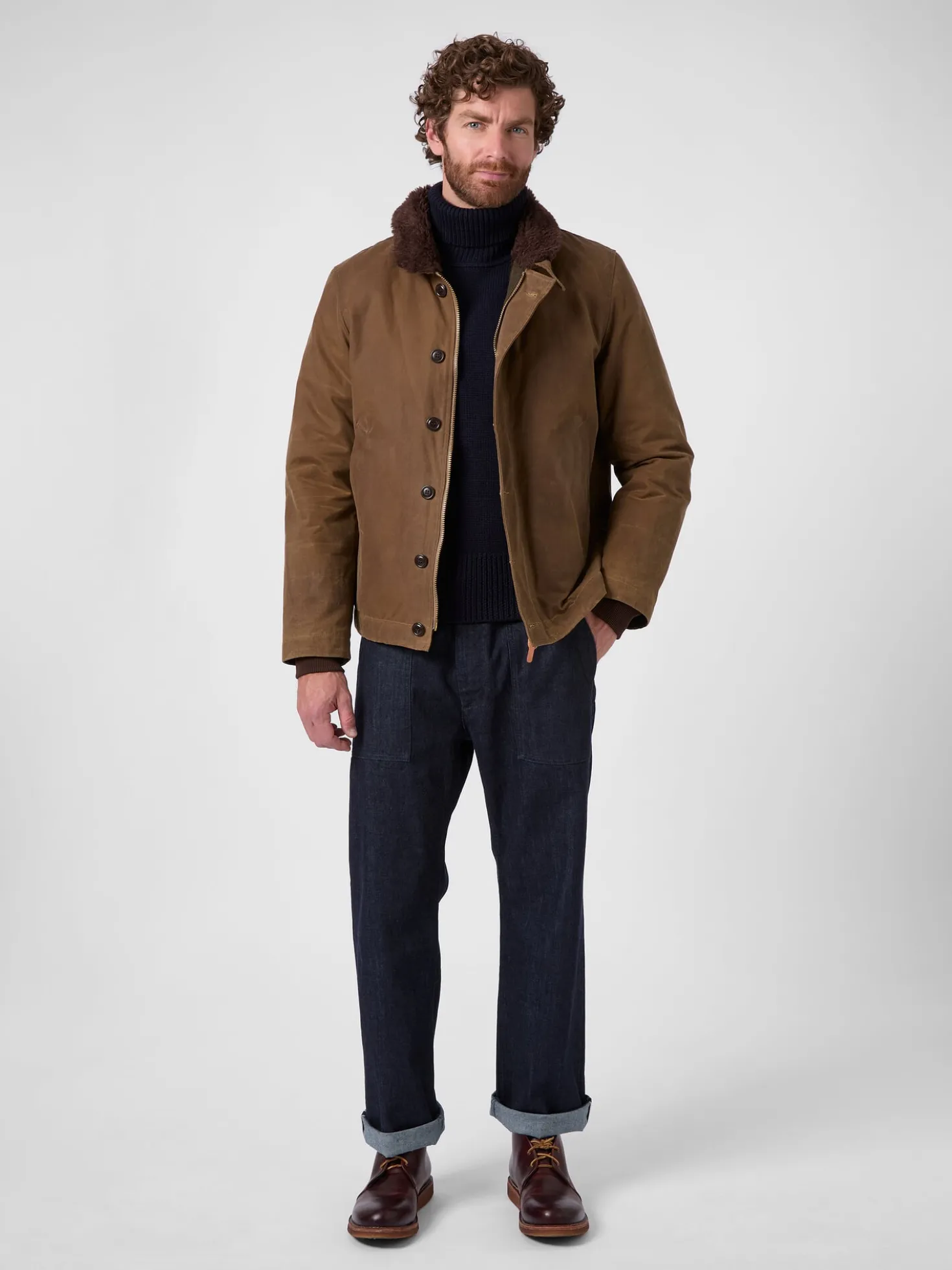 Herrenjacke gewachst